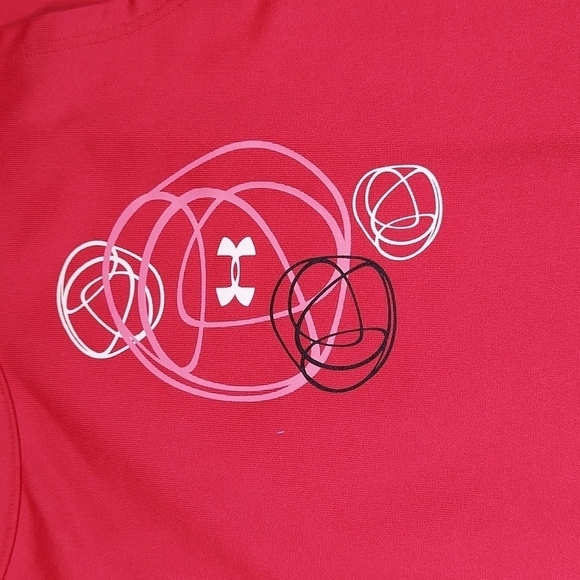 Fuchsia Pink Under Armour Heat Gear Volleyball Tank Top L - Picture 3 of 12